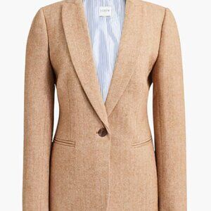 NWT J.Crew Wool Blend Herringbone Blazer